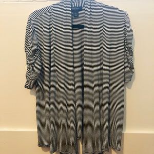 White House Black Market Stripe Cardigan